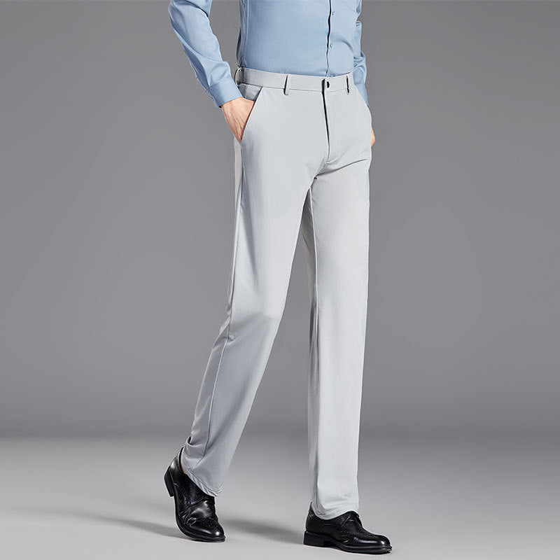 R&B | Anzughose Slim Fit Seidenmischung Knitterfrei Gerade Schnitt