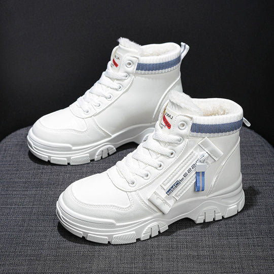 Damen modische Winterstiefel mit kuscheligem Innenfutter und robustem Profil R&B