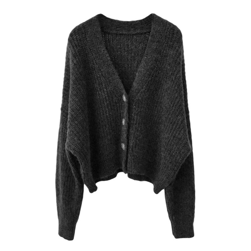 Damen Strickjacke mit V-Ausschnitt und hochwertigen Knopfdetails R&B