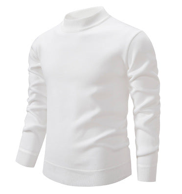 Herren Hochwertiger Strickpullover mit modernem Stehkragen R&B