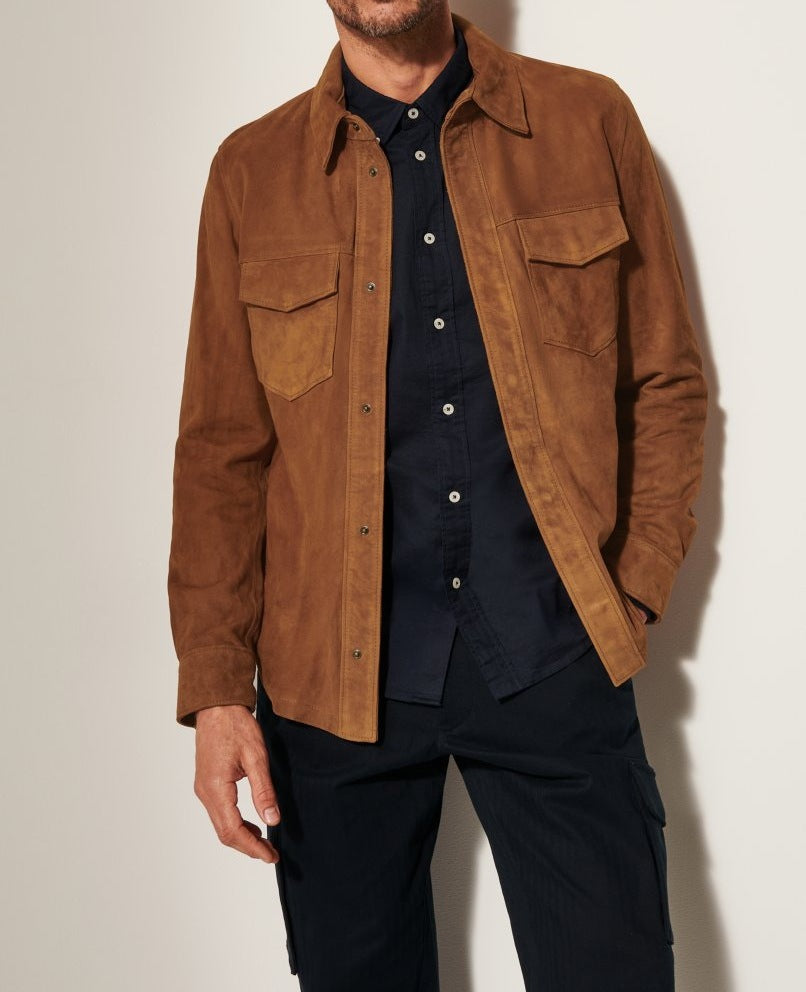 Herren hochwertige Vegan lederjacke im klassischen Design