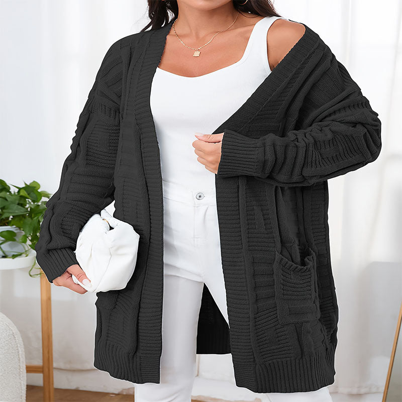 Damen lässiger Strickcardigan R&B