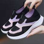 Damen Bequeme Slip-On Sneakers mit innovativem Strickdesign R&B