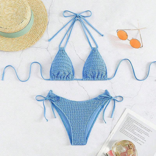 Damen Dreiecksbikini mit verspieltem Bindesystem R&B