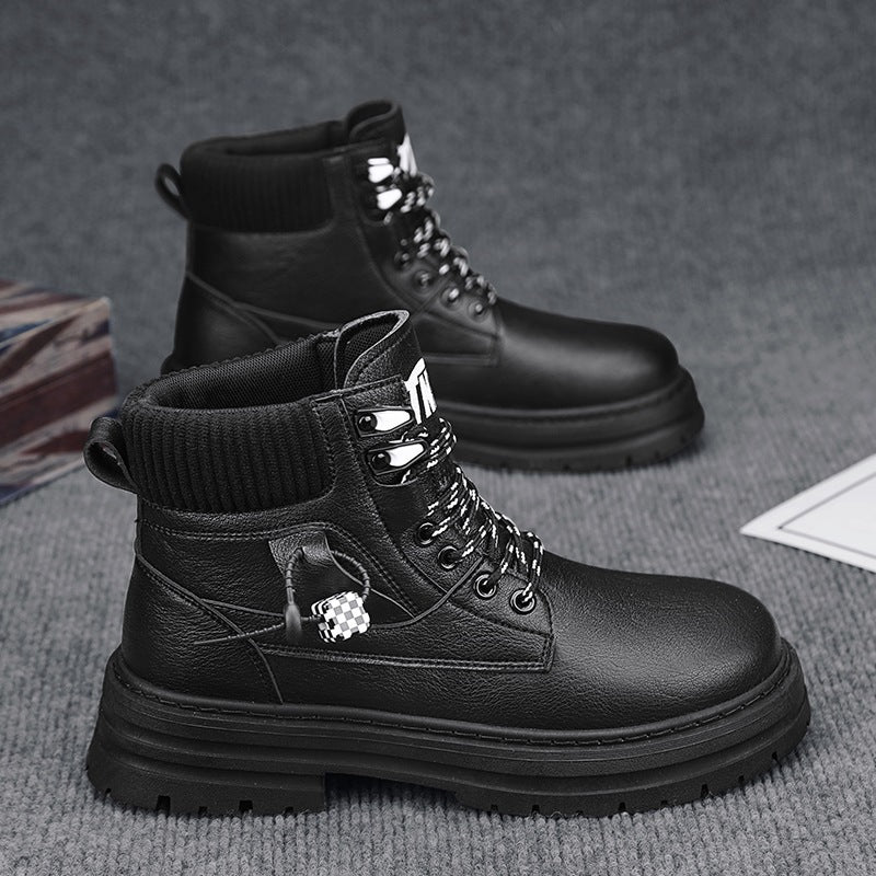 Damen robuste High-Top Stiefel mit atmungsaktivem Rippenkragen und rutschfester Sohle R&B