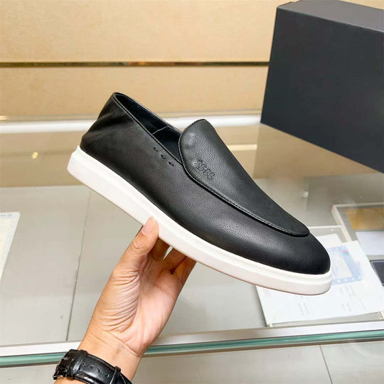 Damen Mokassin-Sneaker mit hochwertiger Lederausstattung und rutschfester Sohle R&B