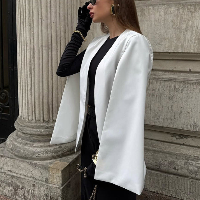 Damen Modische Blazerjacke mit weitem Schnitt und eleganten Details R&B
