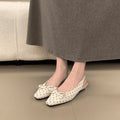 Damen Slingback-Ballerinas mit niedlichem Punktedesign und verstellbarem Riemen R&B