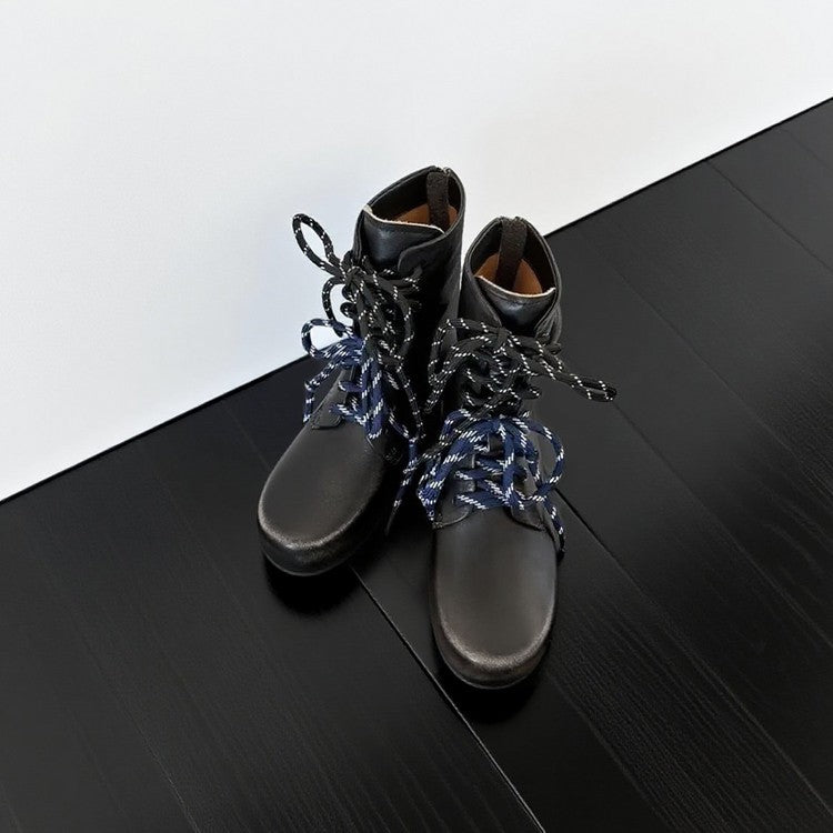 Damen Modische Schnürboots mit innovativen Zierkordeln R&B