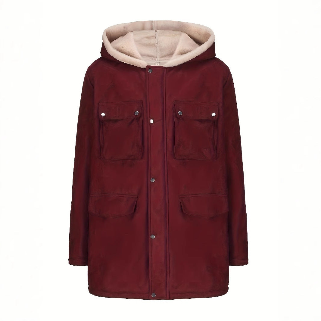 Damen Wickeljacke mit kuscheligem Innenfutter R&B