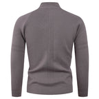 Herren Strickpullover mit modernem Reißverschluss und eleganter Struktur R&B
