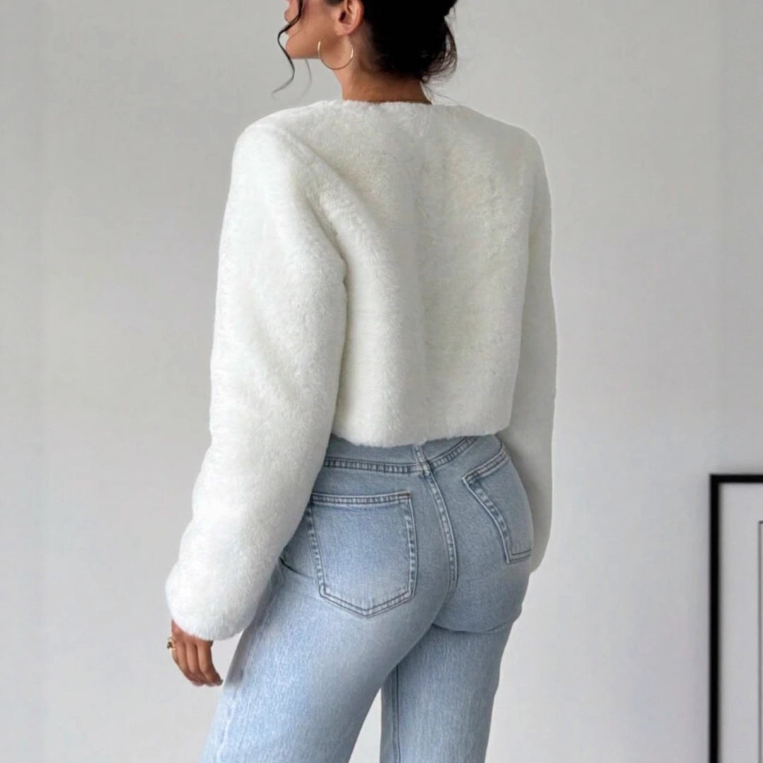 Damen Kuschelige Fleecejacke mit modischem Schnitt R&B