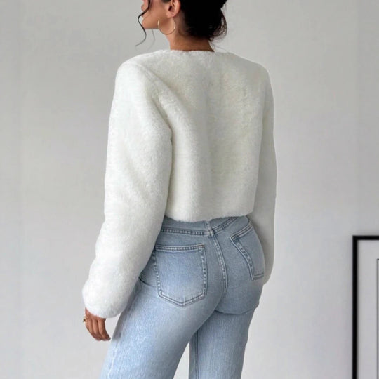 Damen Kuschelige Fleecejacke mit modischem Schnitt R&B