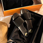 Damen Zehentrenner-Sandalen mit modernem Leopardenmuster und rutschfester Sohle R&B