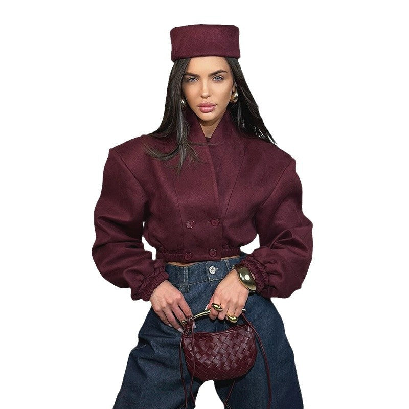 Damen Modische Boucléjacke R&B