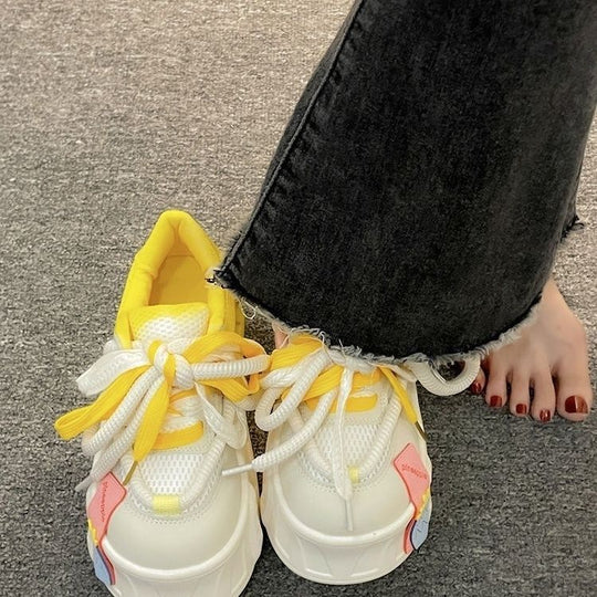 Damen Sneakers im farbenfrohen Design mit atmungsaktiver Sohle R&B