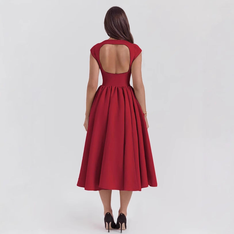 Damen Cocktailkleid mit schickem A-Linien-Schnitt und eleganter Taillierung R&B