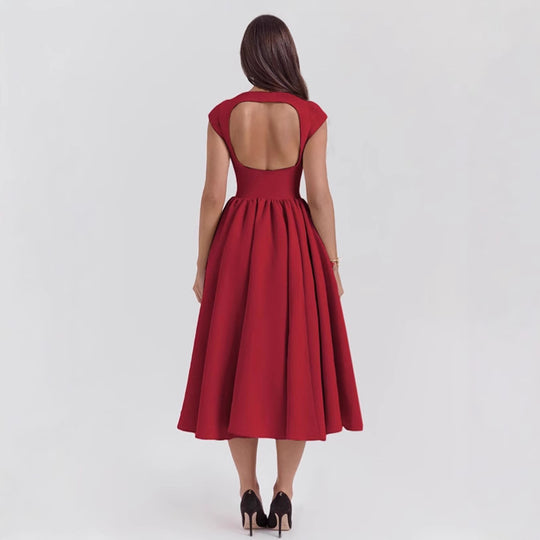 Damen Cocktailkleid mit schickem A-Linien-Schnitt und eleganter Taillierung R&B