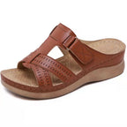 Damen Komfortable Fußbett-Sandalen mit verstellbarem Riemen