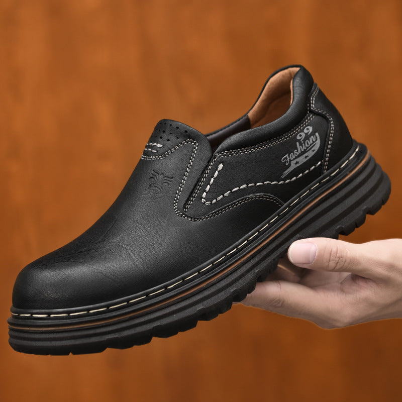 Herren Elegante Slip-On Schuhe aus hochwertigem Leder mit komfortabler Sohle R&B