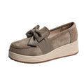 Damen Mokassin-Schuhe mit dekorativem Schleifenakzent und leichtem Wedge-Design R&B
