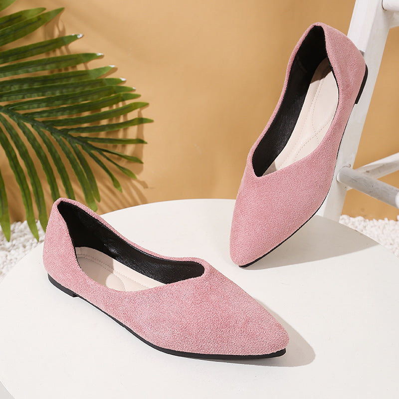 Damen elegante Ballerina-Schuhe mit spitzem Design und komfortabler Innensohle R&B