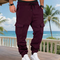 Herren nan robuste Cargo-Jogginghose mit elastischem Tunnelzugbund, aufgesetzten Klappentaschen und engem Beinabschluss R&B