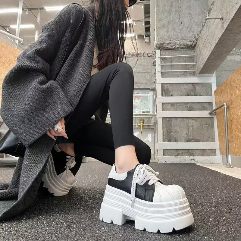 Damen Modische Chunky Sneakers mit robuster Plateau-Sohle