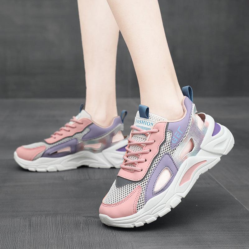 Damen Sportliche Sneaker mit atmungsaktivem Mesh und dämpfender Sohle