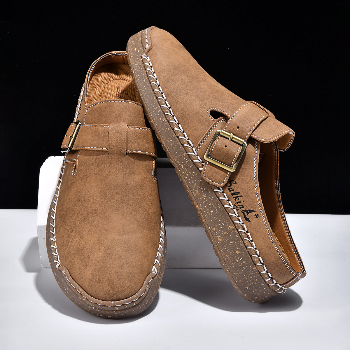 Herren Komfortable Clogs mit verstellbarem Riemen R&B