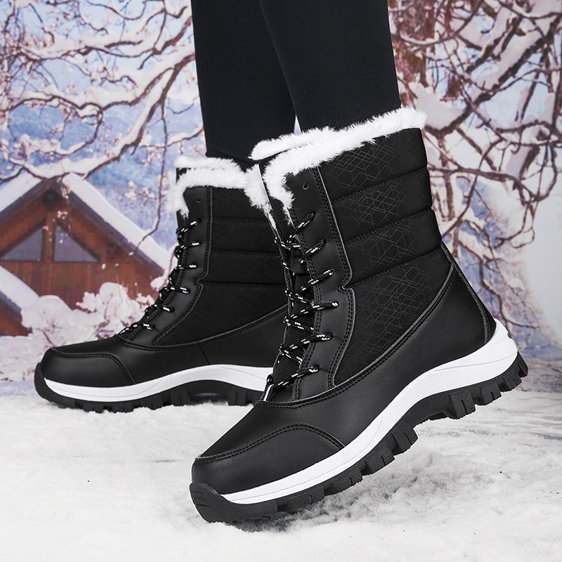 Damen Winterstiefel mit rutschfester Sohle und wärmendem Futter R&B