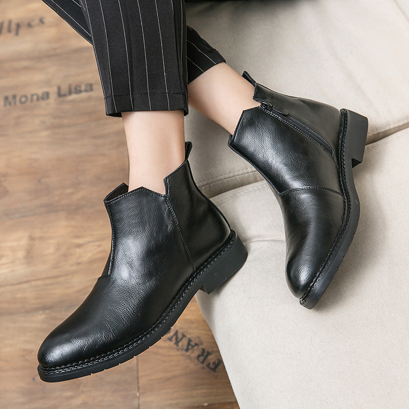 Damen Elegante Chelsea-Stiefel aus hochwertigem Leder R&B