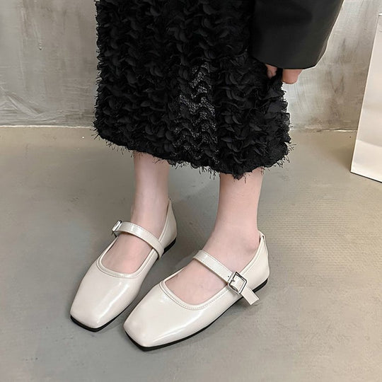 Damen Ballerinas mit verstellbarem Schnallenriemen und elegantem Design R&B
