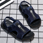 Herren Komfortable und stylische Freizeitsandalen mit verstellbarem Riemen R&B