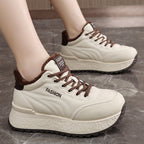Damen Komfortable Plateau-Sneaker mit warmem Innenfutter R&B