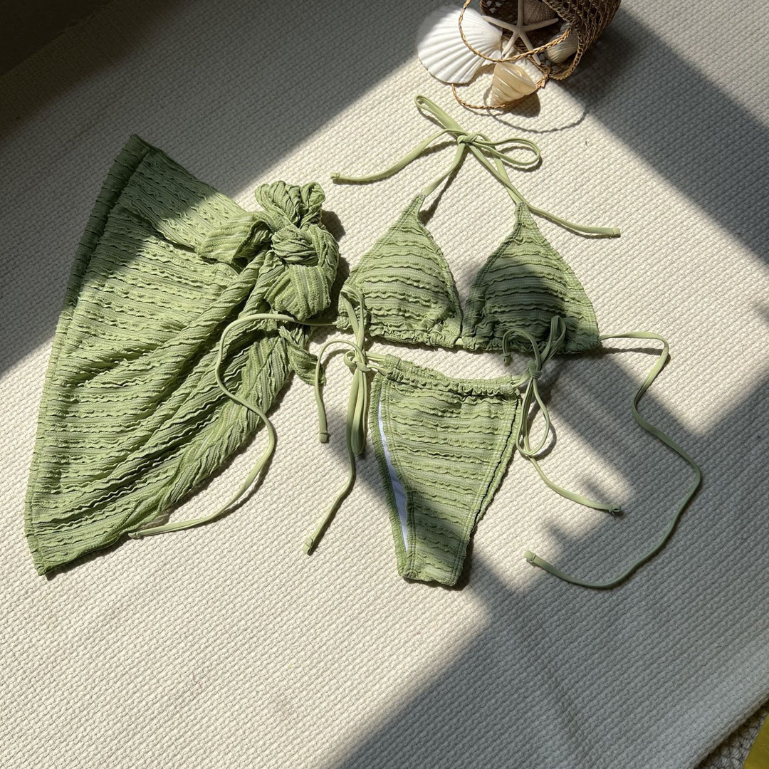 Damen Triangel-Bikini mit Wickelrock R&B