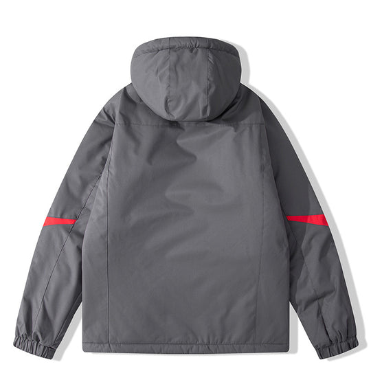 Damen isolierte Outdoor-Jacke mit verstellbarer Kapuze R&B