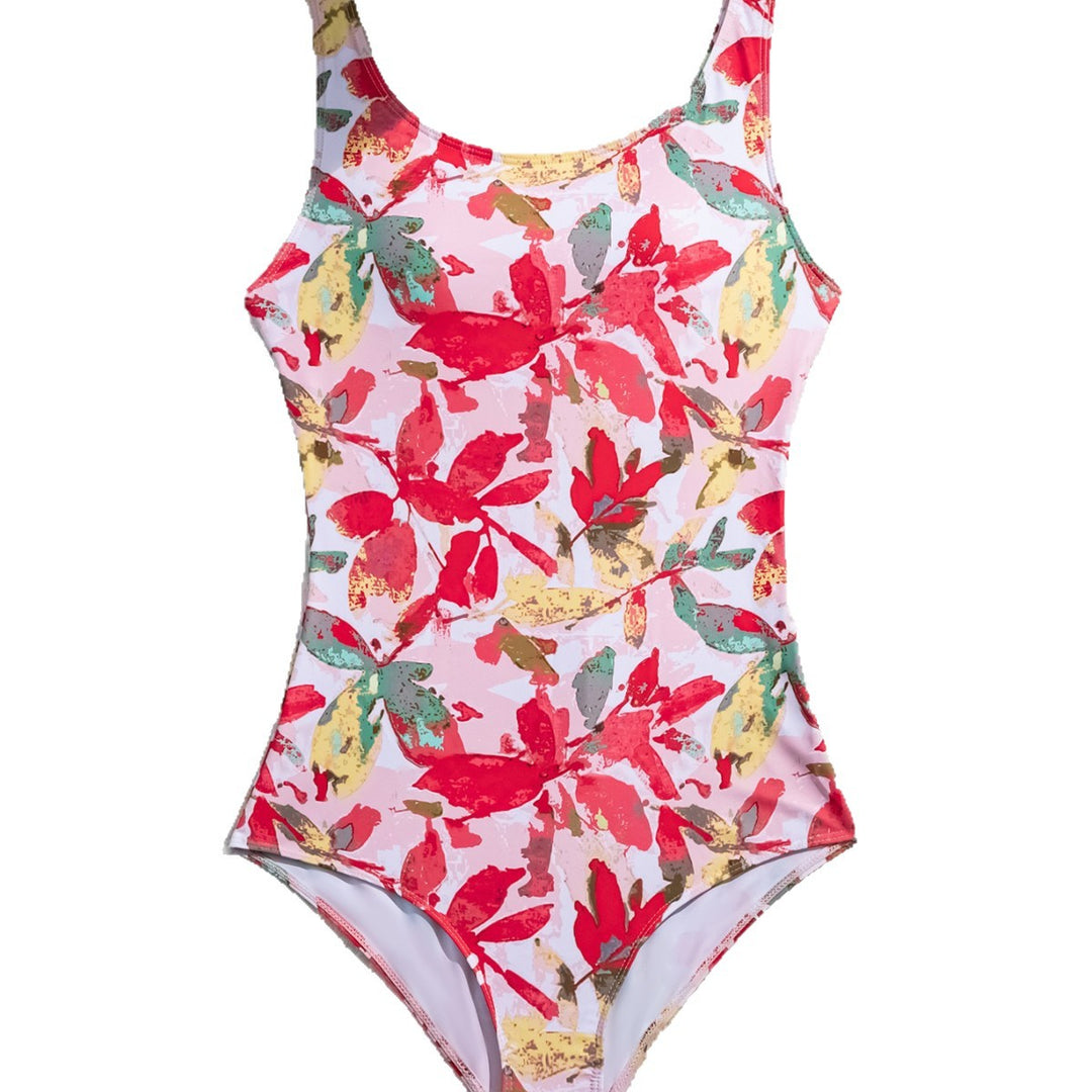 Damen Einteiliger Badeanzug mit floralem Muster R&B