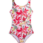 Damen Einteiliger Badeanzug mit floralem Muster R&B