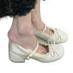 Damen Ballerinas mit dekorativer Schleifenverzierung und elegantem Fersenriemen R&B