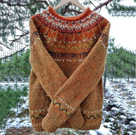 R&BMode | Alter Isländischer Strickpullover