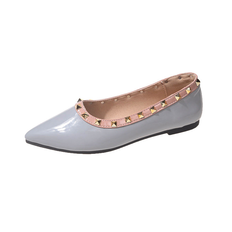 Damen spitze Ballerina Schuhe mit Nieten-Details R&B