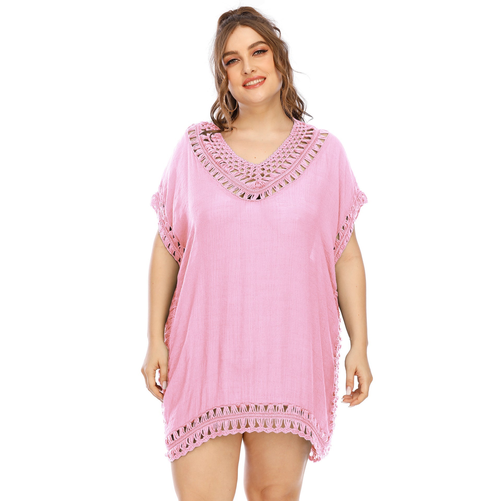 Damen eleganter häkeln Strandüberwurf R&B