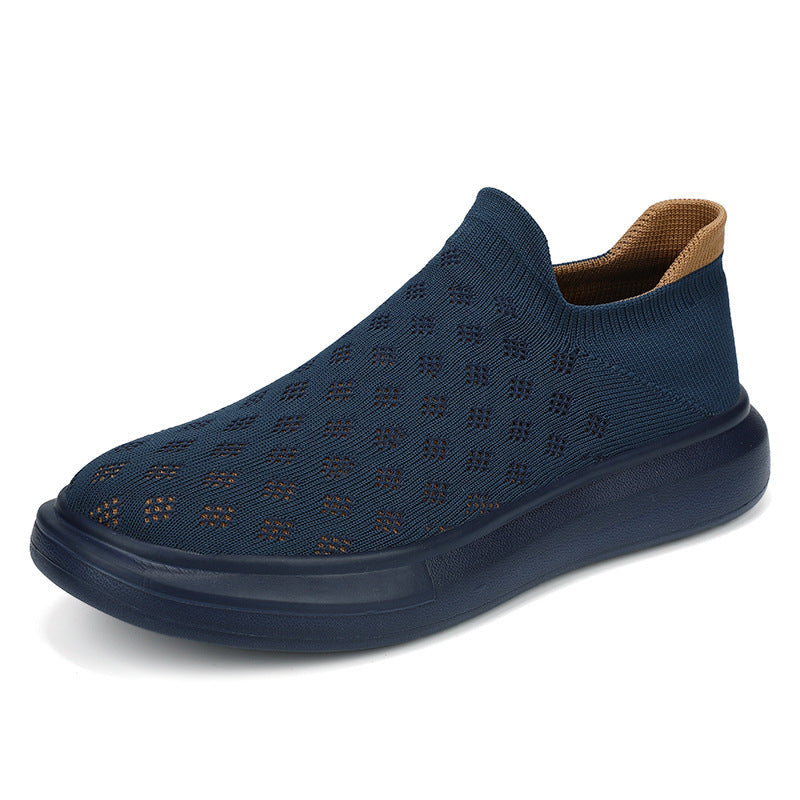 Unisex nan leichter Strick-Slipper mit perforierter Atmungsstruktur und dämpfender Leichtsohle R&B