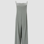 Damen Lässiger Jumpsuit mit weitem Bein und praktischen Taschen R&B