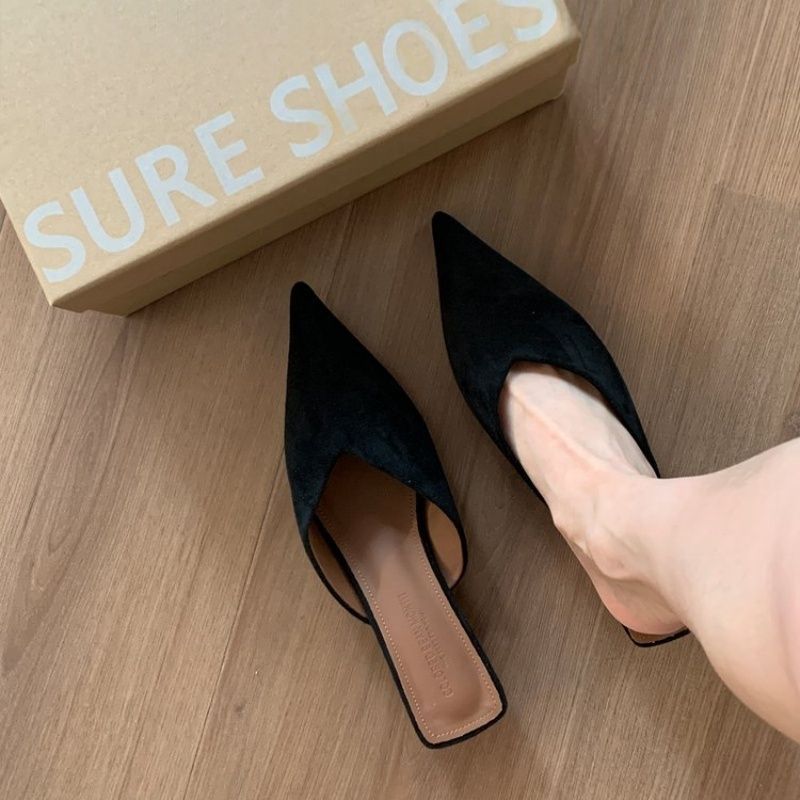 Damen spitze Mules mit elegantem Schnitt R&B