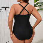 Damen Eleganter Badeanzug mit verziertem Bund R&B