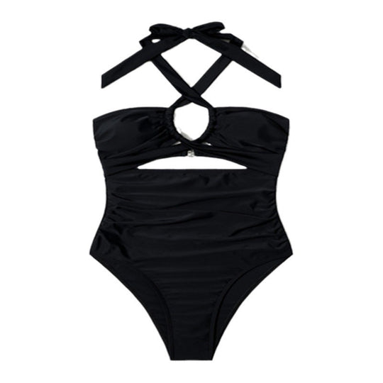 Damen Einteiliger Badeanzug mit sexy Cut-Outs und raffinierten Trägern R&B