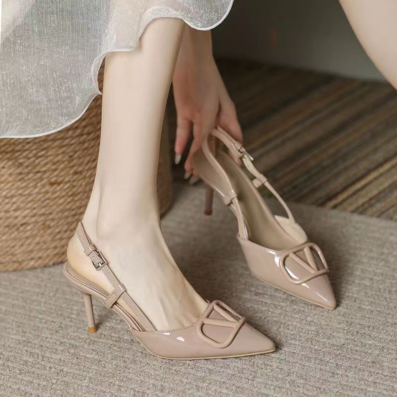 Damen Slingback-Pumps mit elegantem Design und hohem Absatz R&B