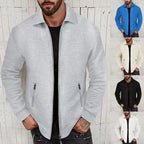 Herren Strickjacke im modernen Design mit strukturiertem Obermaterial und praktischen Reißverschlusstaschen R&B